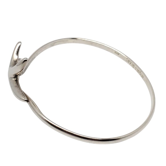 Hogan & Bolas Sterling Silver Starfish Bangle Bracelet #21006 - Picture 3 of 11